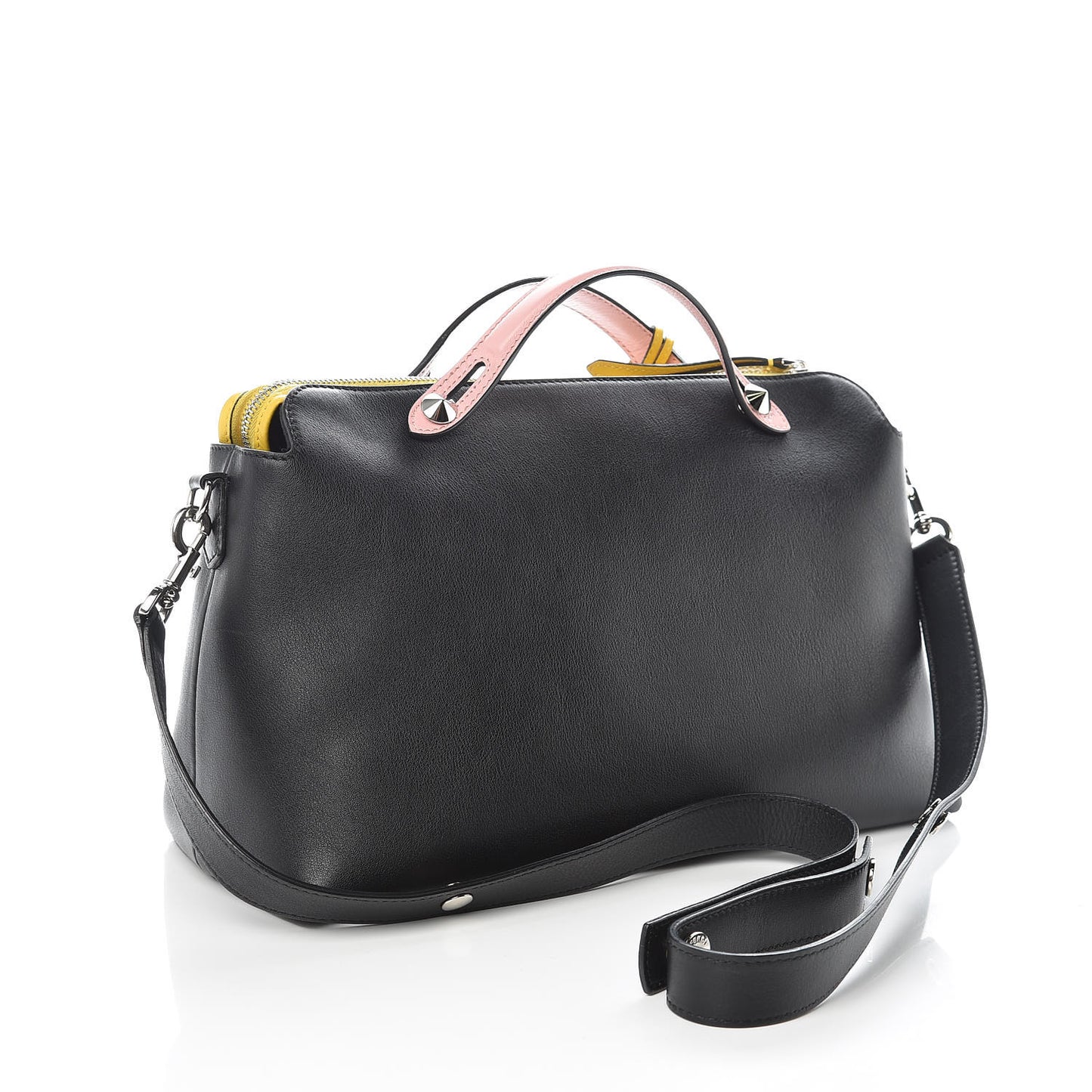 Vitello Dolce 4 Color Large By The Way Boston Bag Black Multicolor