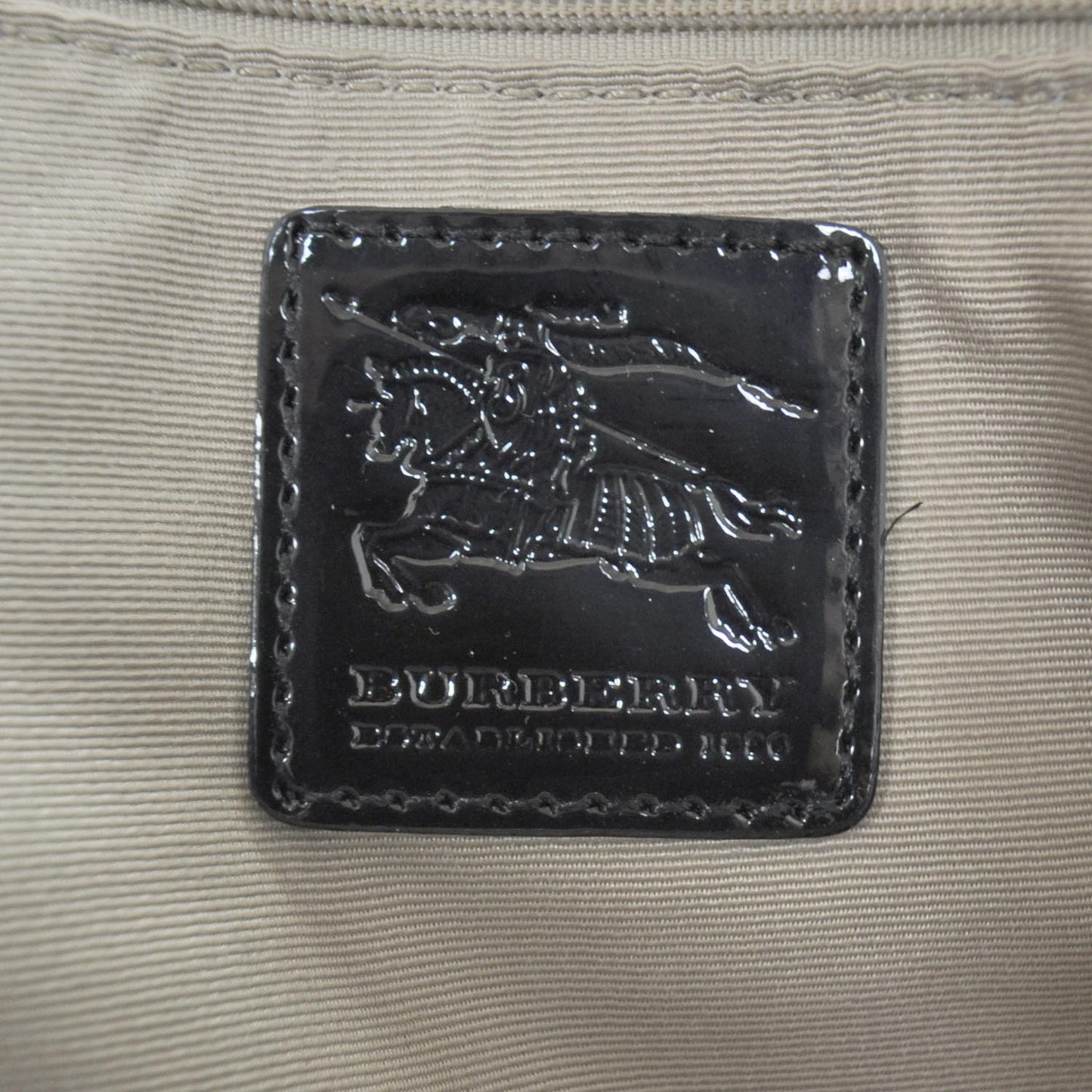 Patent Trim Nova Check Tote