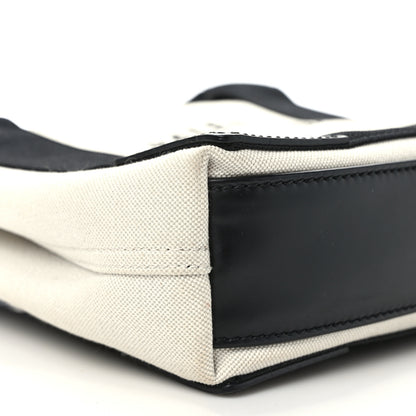 Balenciaga Cotton Canvas Satin Calfskin XS White Black 8 of 13