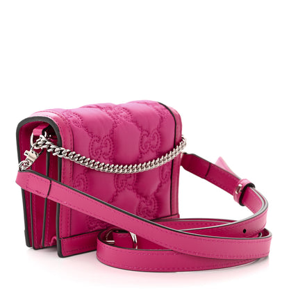 Gucci Nylon Calfskin Enamel GG Matelasse Mini Chain Bag Lovely 3 of 11