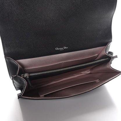 Christian Dior Grained Calfskin Diorama Satchel Black 6 of 8