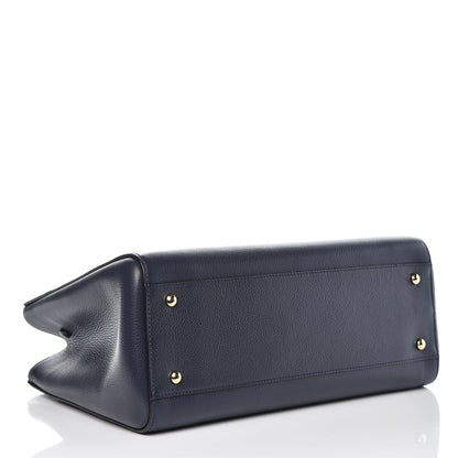 Chanel Grained Calfskin Medium Neo Executive Shopper Tote Navy 4 of 7
