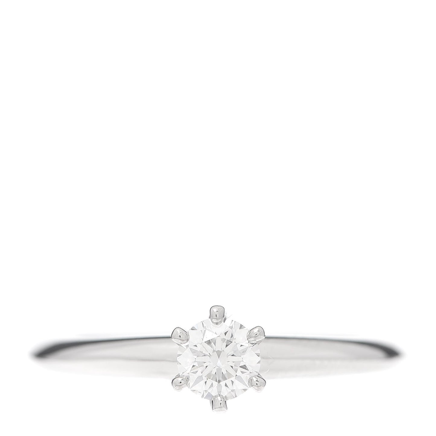 Platinum Diamond .29ct Solitaire Engagement Ring 52 6