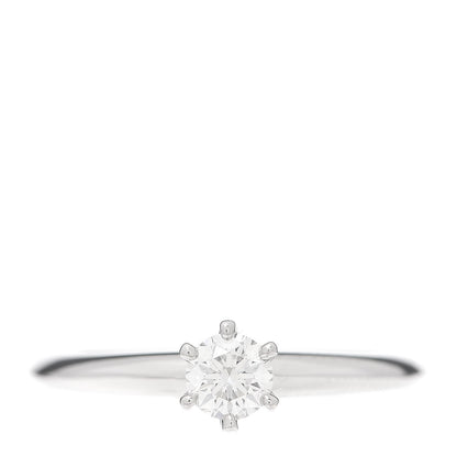 Tiffany Platinum Diamond .29ct Solitaire Engagement Ring 52 6 1 of 6