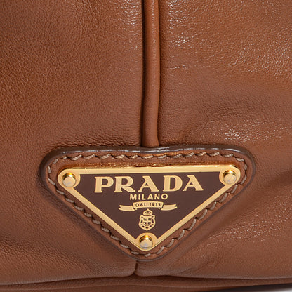 Prada Soft Calf Large Frame Tote Sughero 9 of 9