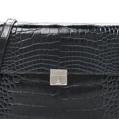 Hermes Shiny Alligator Clic 16 Wallet Bleu Baltique 7 of 9