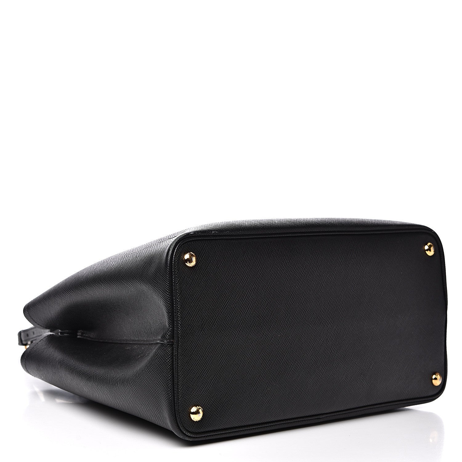 Prada Saffiano Cuir Medium Double Bag Black Fuoco 3 of 18