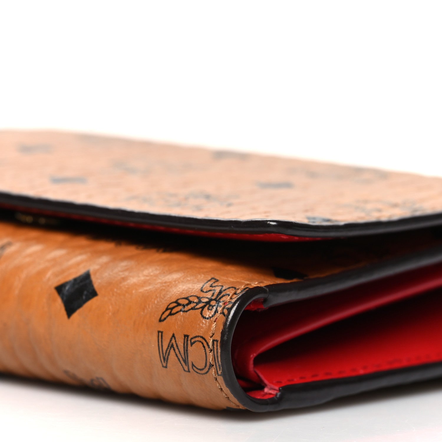MCM Visetos Trifold Wallet Cognac 10 of 13