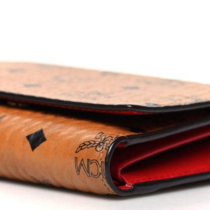 MCM Visetos Trifold Wallet Cognac 10 of 13