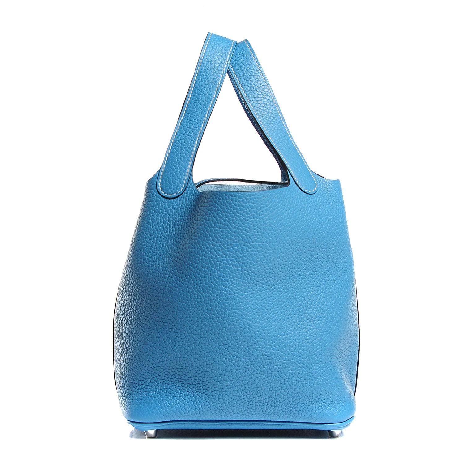Hermes Taurillon Clemence Picotin Lock 18 PM Blue Jean 1 of 13