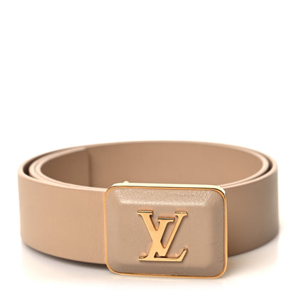 Louis Vuitton Calfskin Ecrin Belt 85 34 Opal 1 of 6