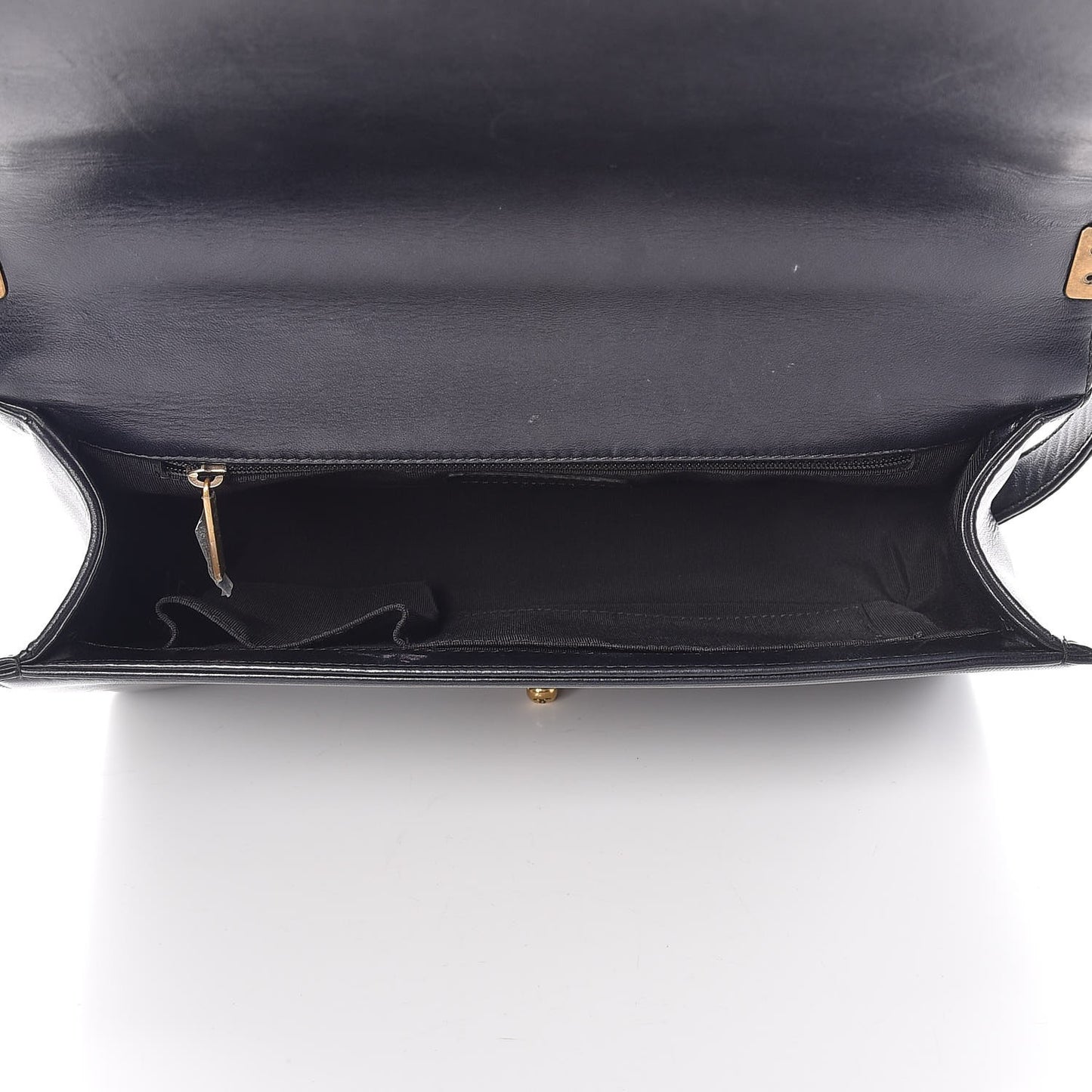 Lambskin Quilted New Medium Boy Flap Dark Navy Blue