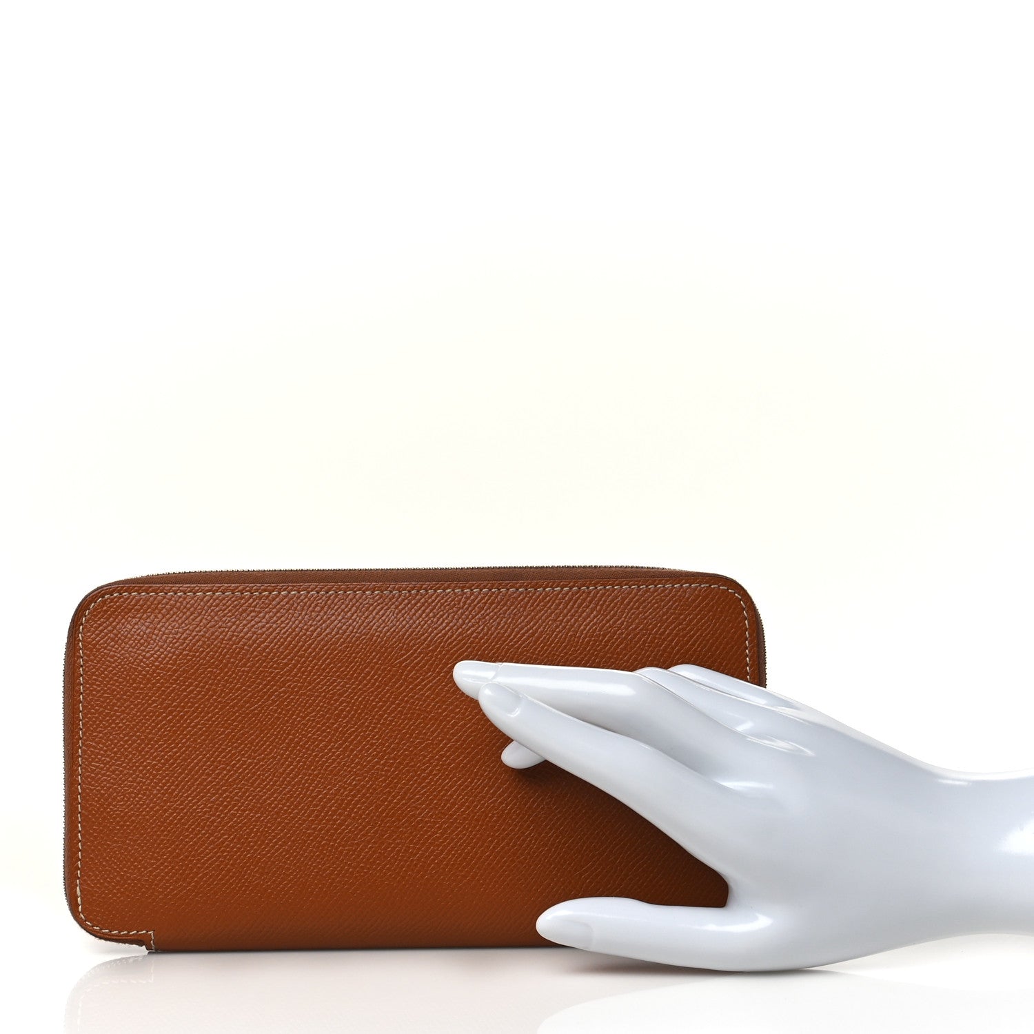 Hermes Epsom Silk'In Wallet Gold 2 of 11