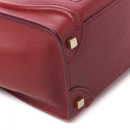 Celine Smooth Calfskin Micro Luggage Red 5 of 9