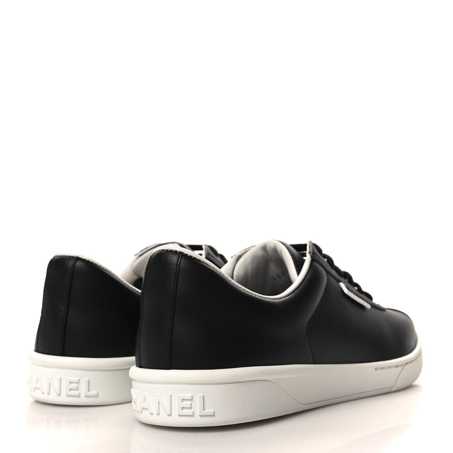 Calfskin CC Womens Sneakers 41 Black