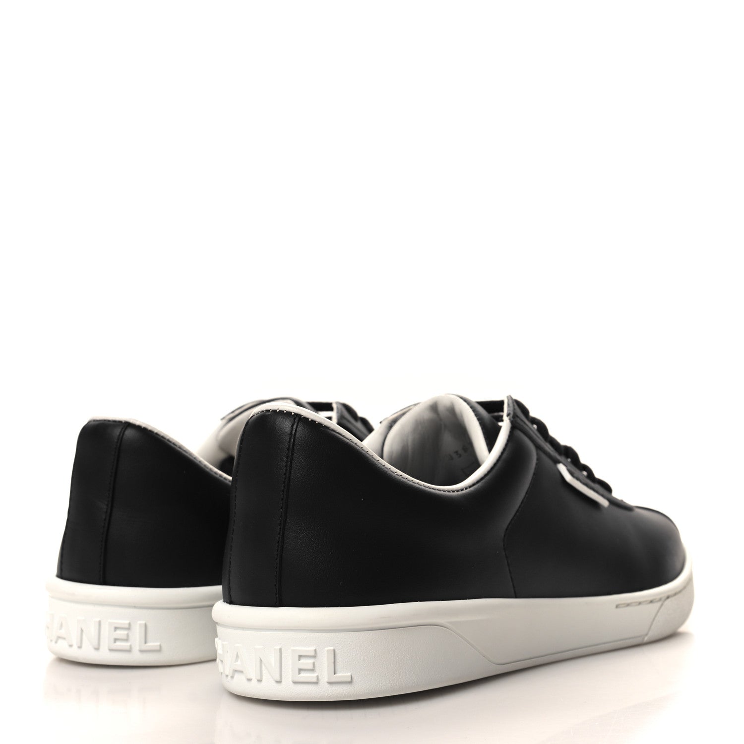 Chanel Calfskin CC Womens Sneakers 41 Black 4 of 8
