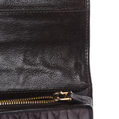 Miu Miu Nappa Matelasse Flap Wallet Argilla 7 of 12
