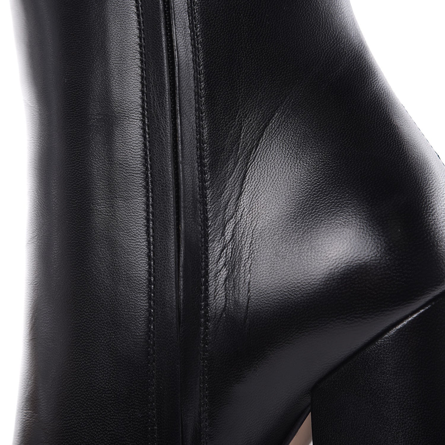 Gucci Malaga Kid Web Carly Mid Calf Boots 37 Black 7 of 10