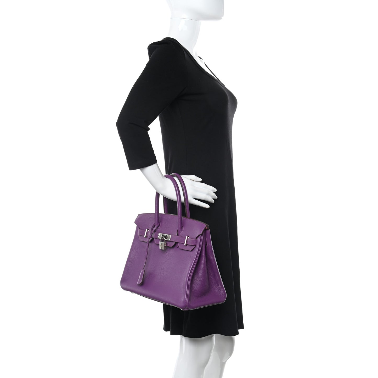 Chevre Mysore Horseshoe Birkin 30 Parme Rose Shocking