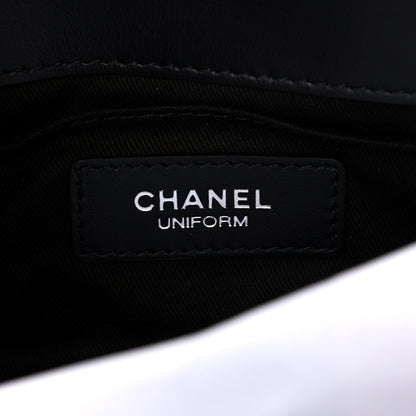 Chanel Calfskin Quilted CC Uniform Flap Belt Bag Black 6 of 9
