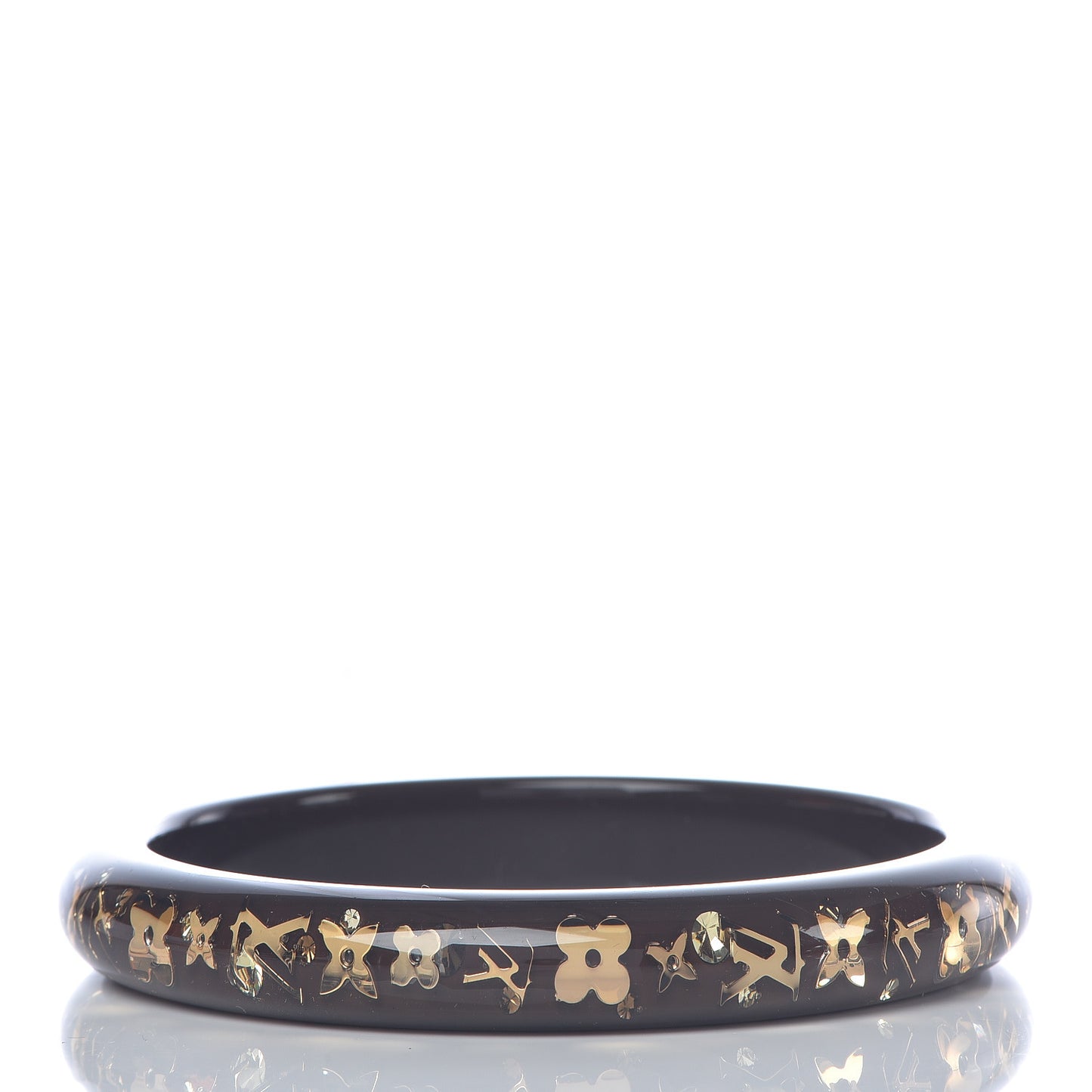 Resin Swarovski Medium Inclusion Bracelet PM Marron