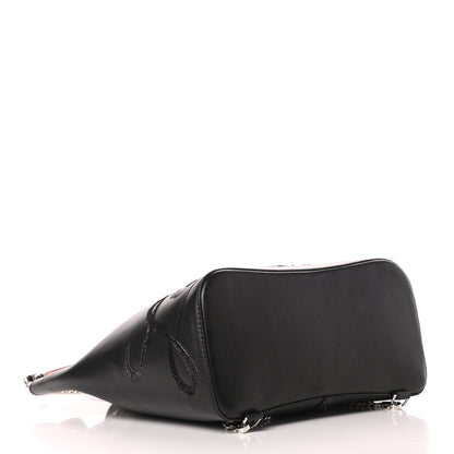 Christian Louboutin Calfskin Paris Marie Jane Logo Backpack Black 4 of 14