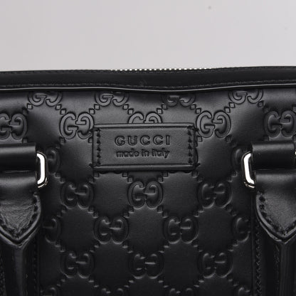 Gucci Guccissima Signature Briefcase Black 5 of 10