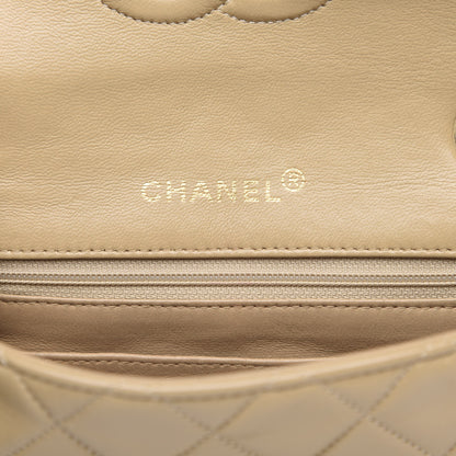 Chanel Lambskin Quilted Mini Square Flap Beige 6 of 12