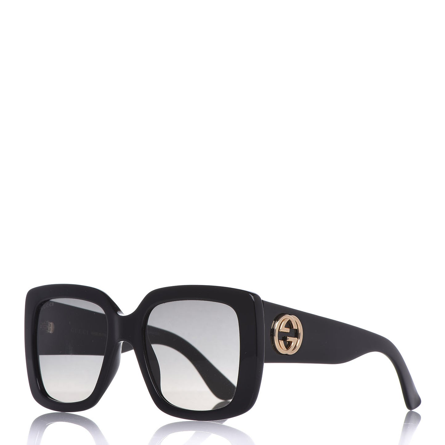 Acetate Square Frame Sunglasses GG0141S Black