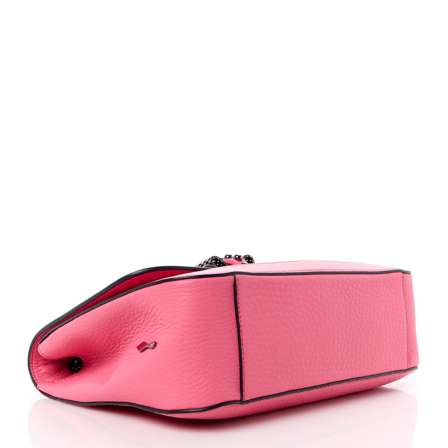 Christian Louboutin Calfskin Small Sweet Charity Shoulder Bag Pink 4 of 13