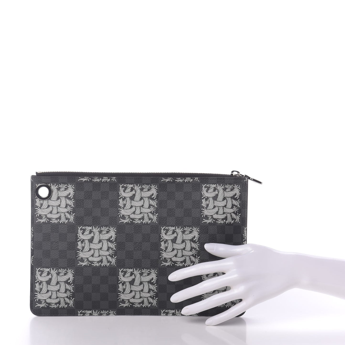 Damier Graphite Rope Pochette Jour PM White