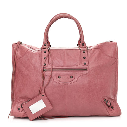 Balenciaga Agneau Classic Hardware Weekender Rose Bruyere 1 of 12