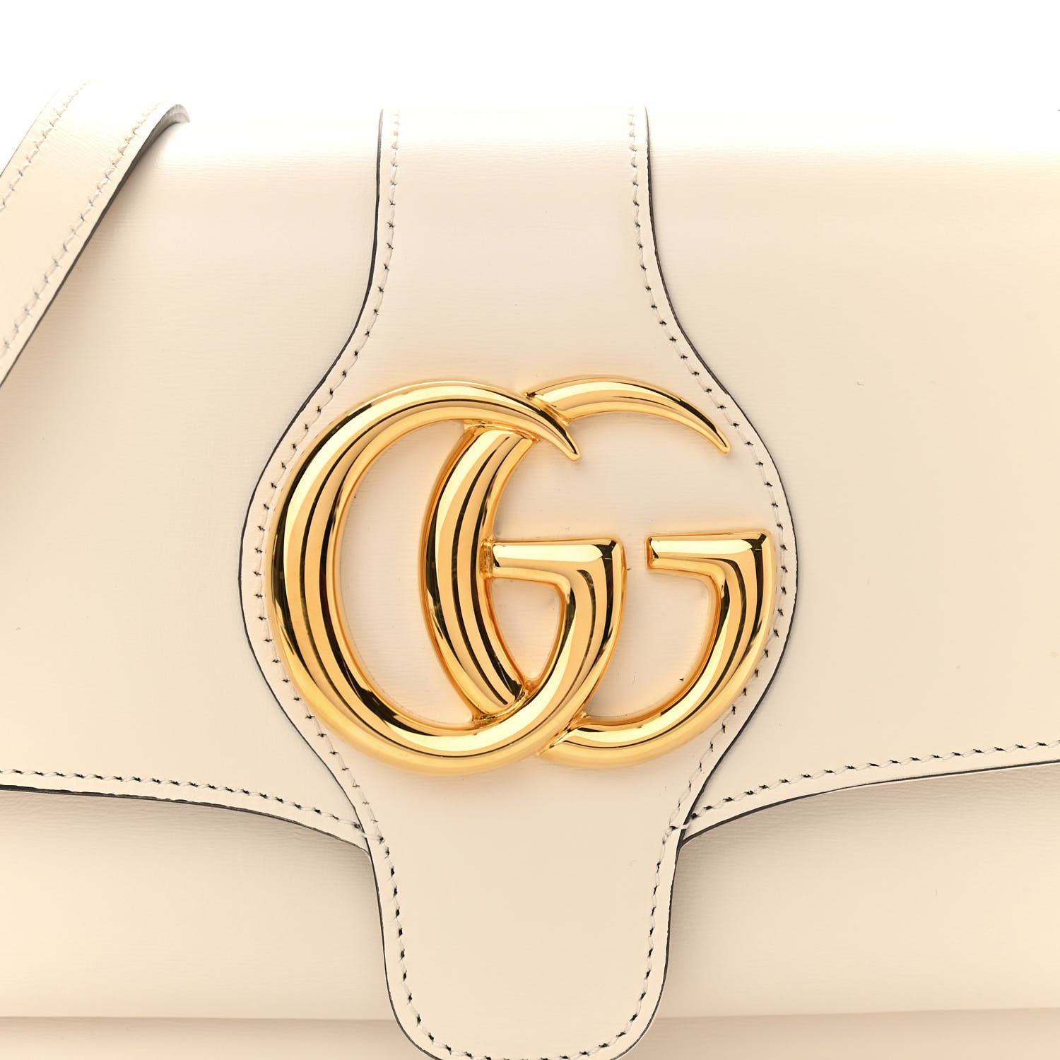 Gucci Calfskin Small Arli Flap Shoulder Bag Mystic White 8 of 11