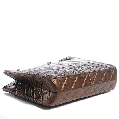 Chanel Aged Calfskin Reissue 2.55 Tote Bronze 4 of 7