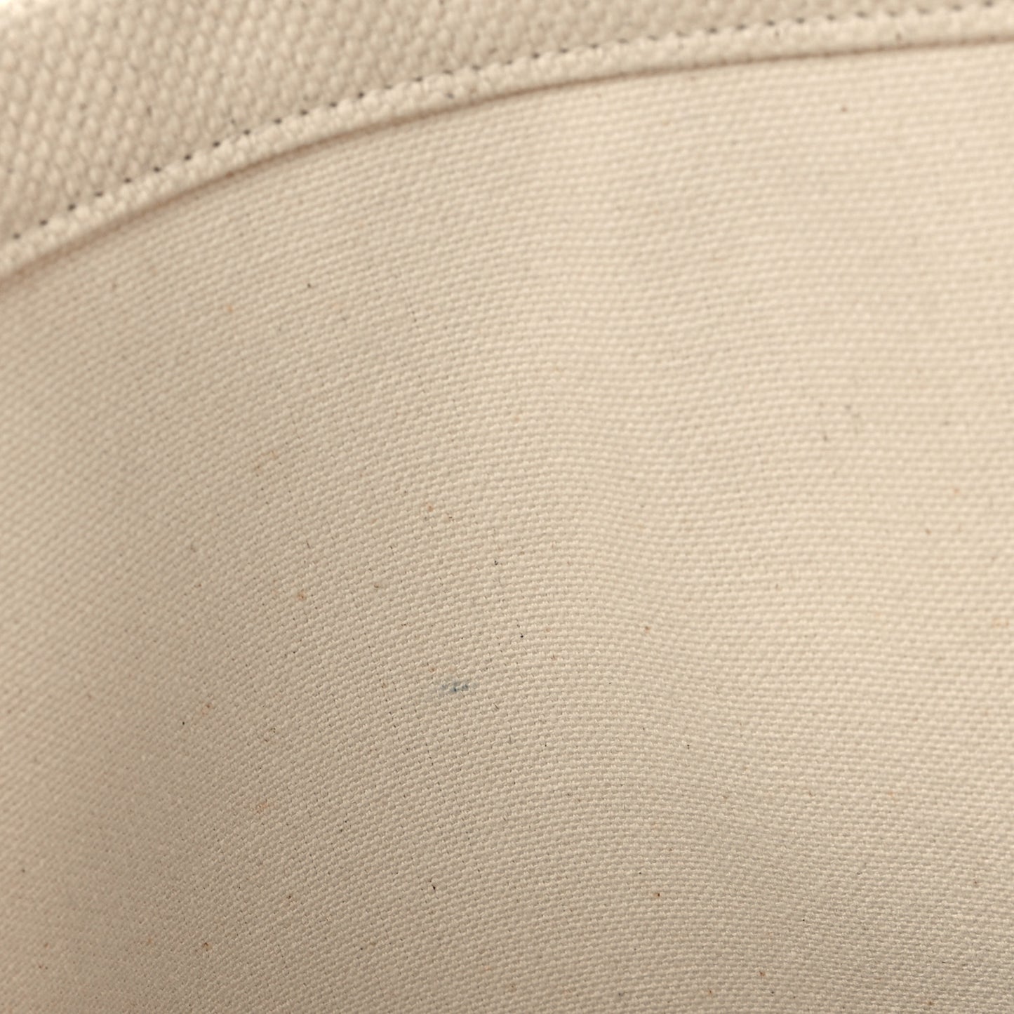 Canvas Calfskin Horizontal Cabas Natural Tan