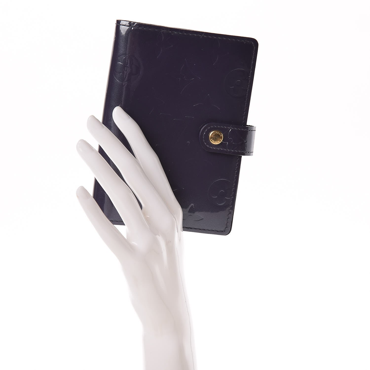 Louis Vuitton Vernis Small Ring Agenda Cover Indigo 2 of 7