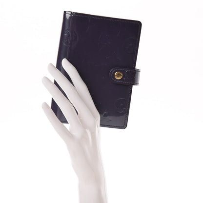 Louis Vuitton Vernis Small Ring Agenda Cover Indigo 2 of 7
