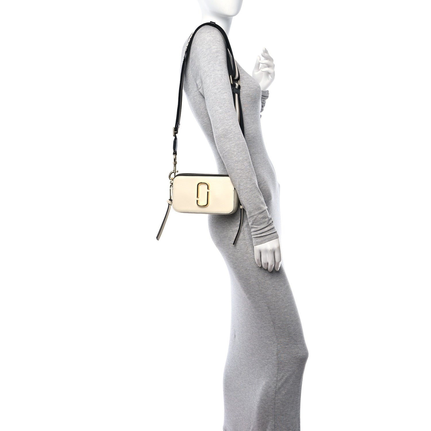 Marc Jacobs Saffiano Small Snapshot Camera Bag New Cloud White Multicolor 2 of 10