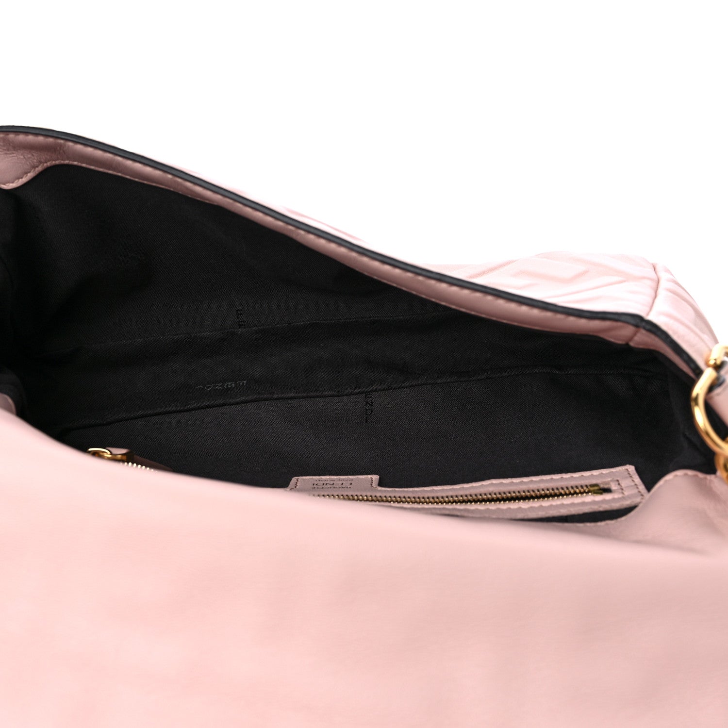 Fendi Nappa FF 1974 Embossed Baguette Rosa Quarzo 5 of 8