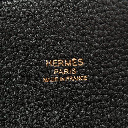 Hermes Taurillon Clemence So Kelly 26 Black 7 of 14