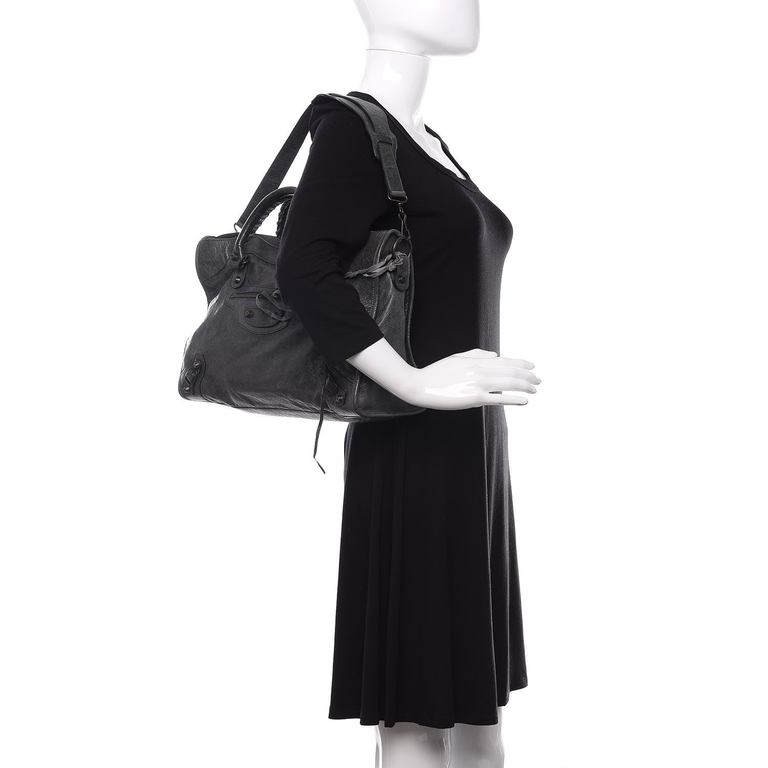 Balenciaga Agneau Classic Hardware City Anthracite 2 of 14