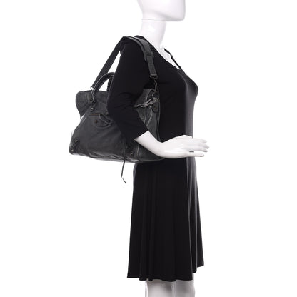 Balenciaga Agneau Classic Hardware City Anthracite 2 of 14