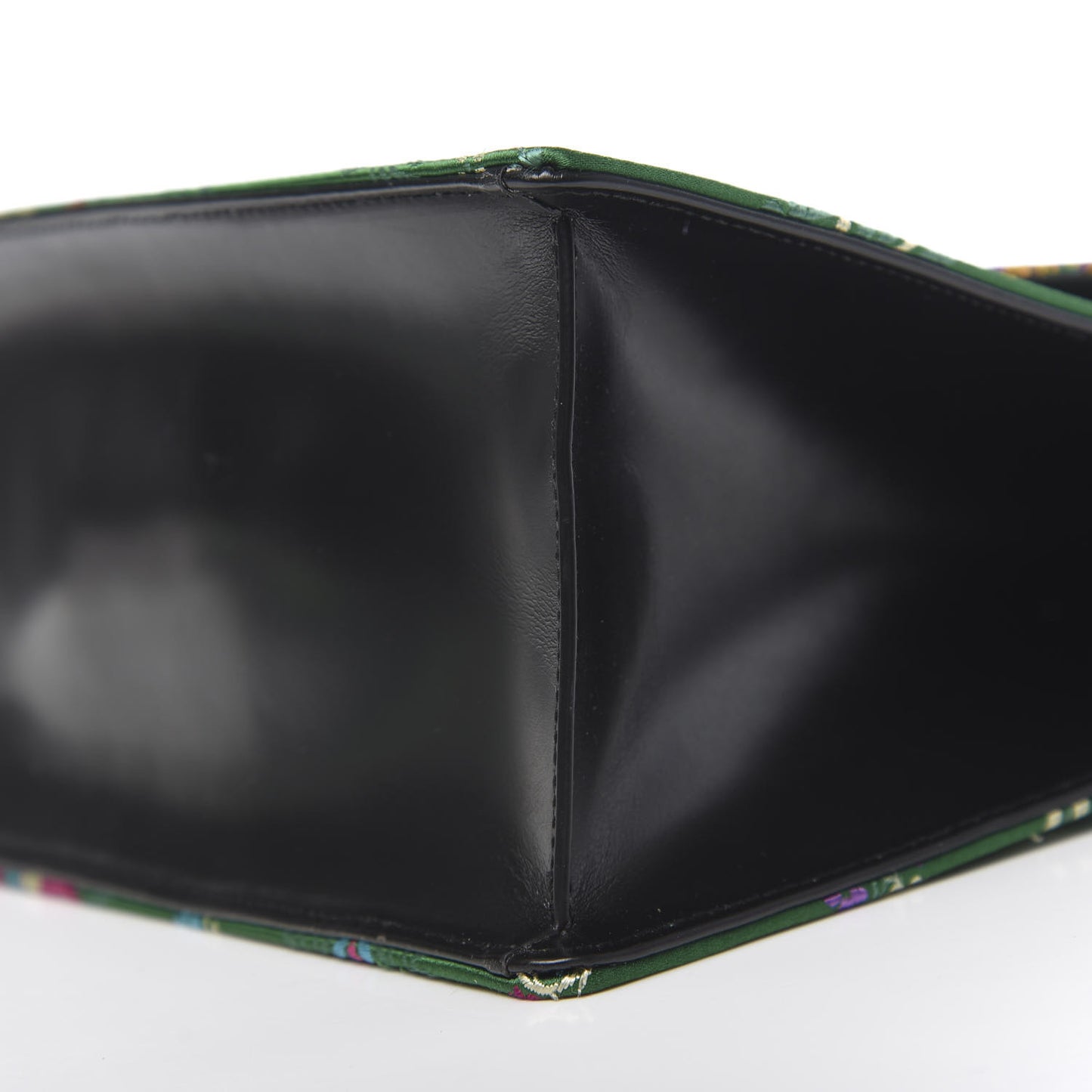 Jacquard Floral Medium Sylvie Top Handle Bag Green Multicolor Black