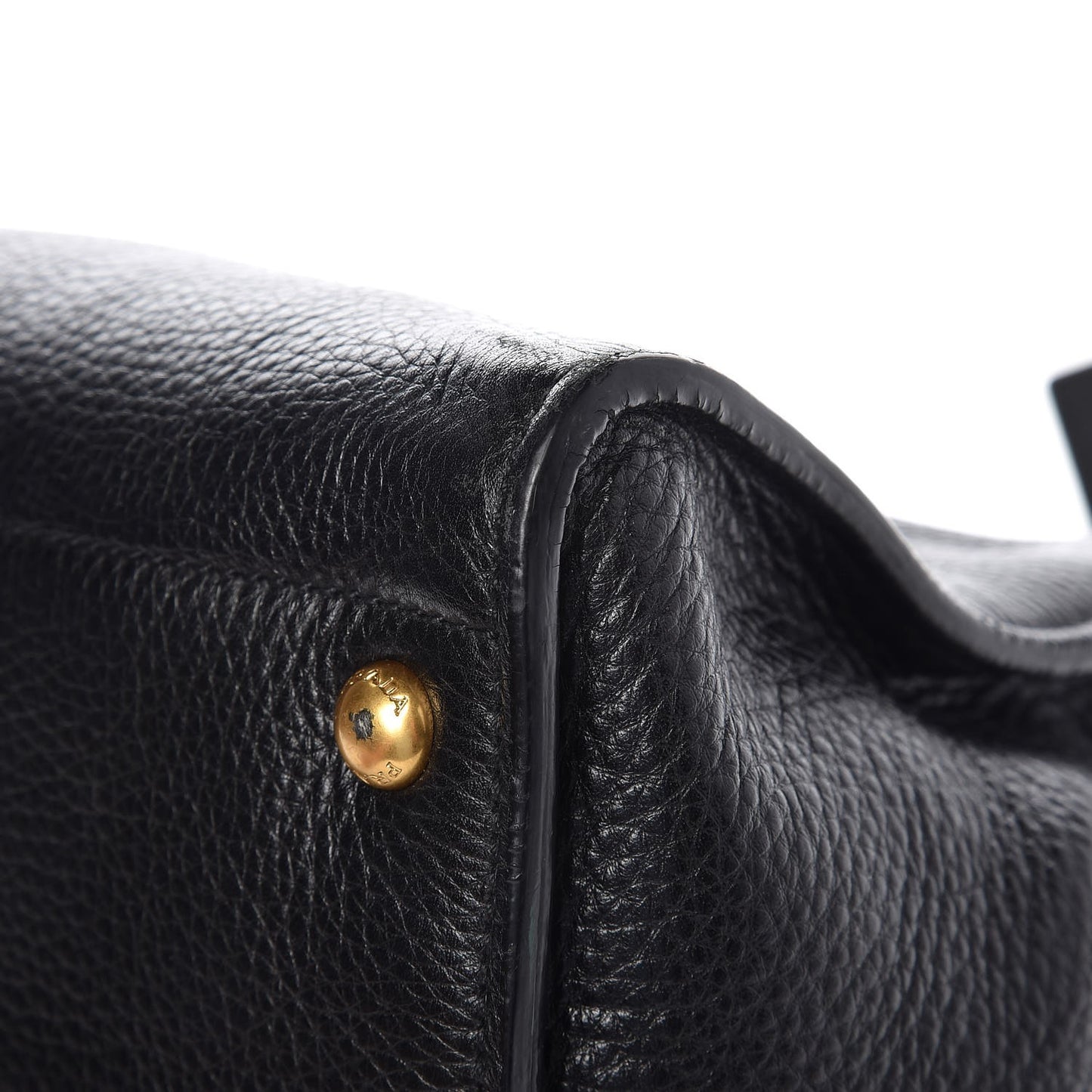 Vitello Daino Shopping Tote Nero Black