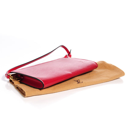 Louis Vuitton Epi Pochette Accessories 21 Rouge 4 of 7