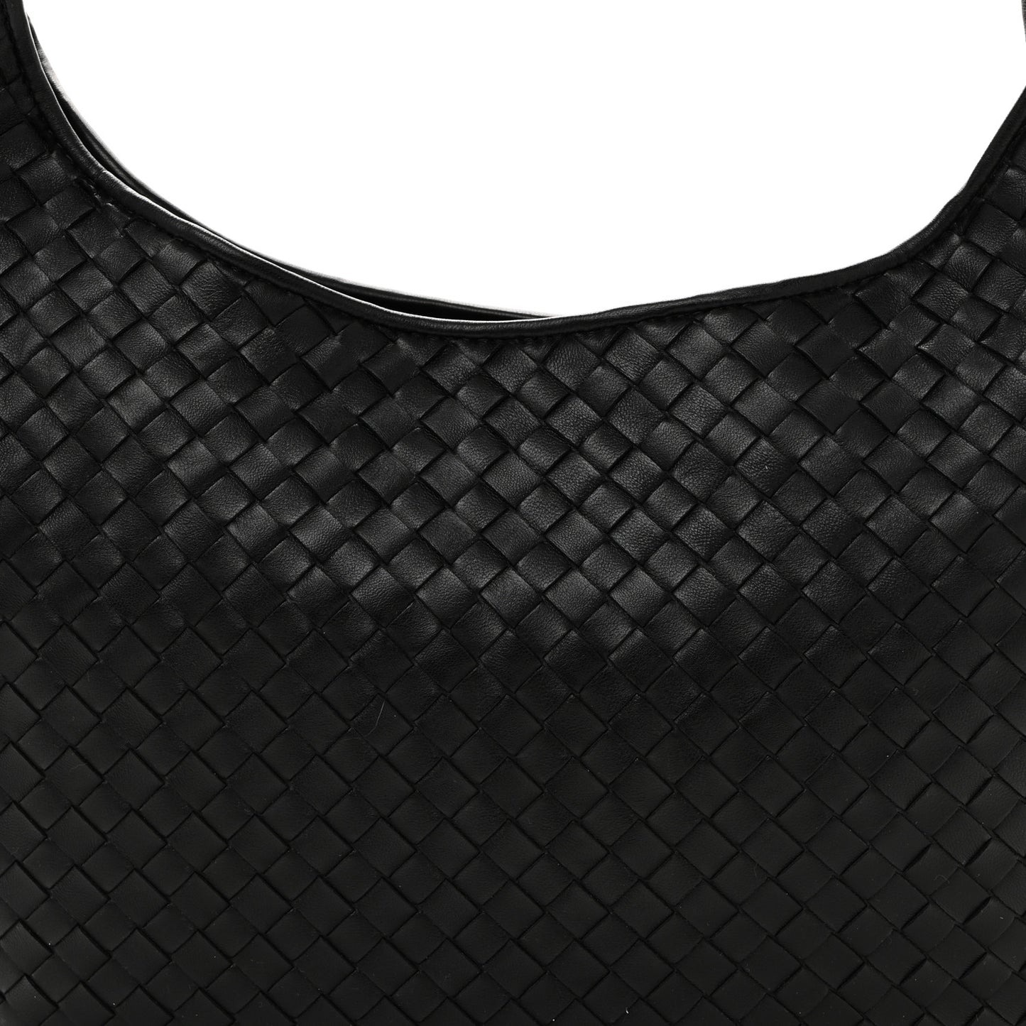 Nappa Intrecciato Medium Veneto Crossbody Bag Black