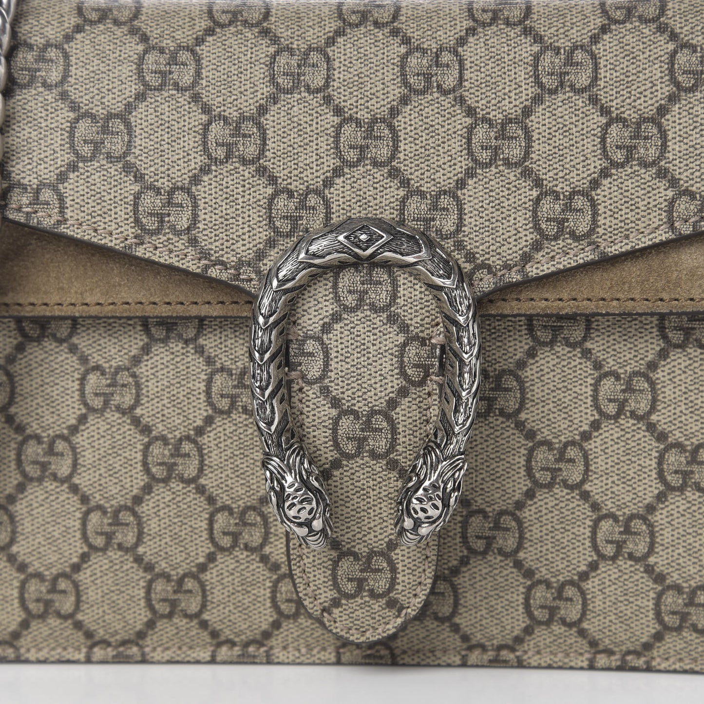 GG Supreme Monogram Mini Dionysus Shoulder Bag Taupe