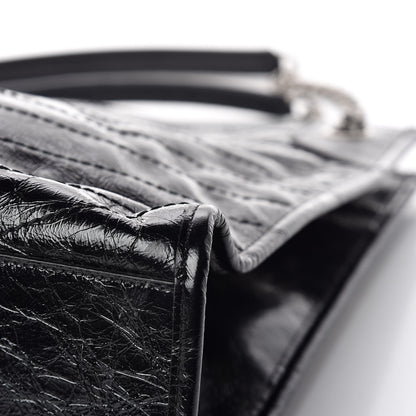 Saint Laurent Crinkled Calfskin Matelasse Monogram Niki Shoulder Bag Black 10 of 10
