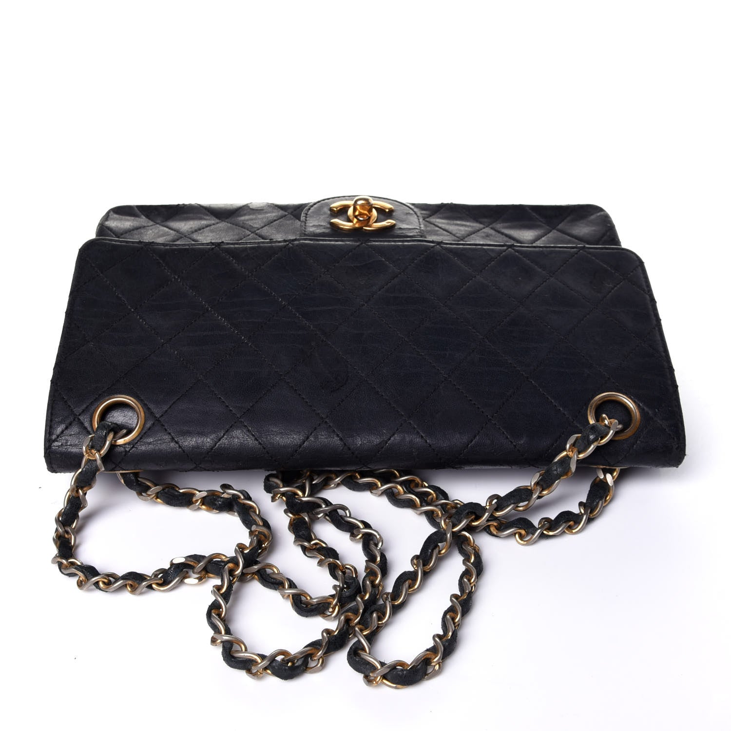 Chanel Lambskin Quilted Small Double Flap Black 11 of 18
