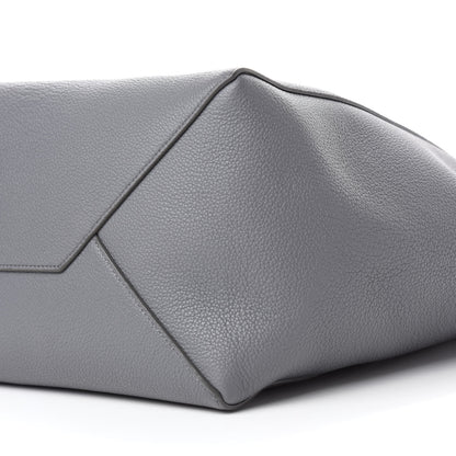 Celine Soft Grained Calfskin Small Belt Cabas Grey 7 of 10